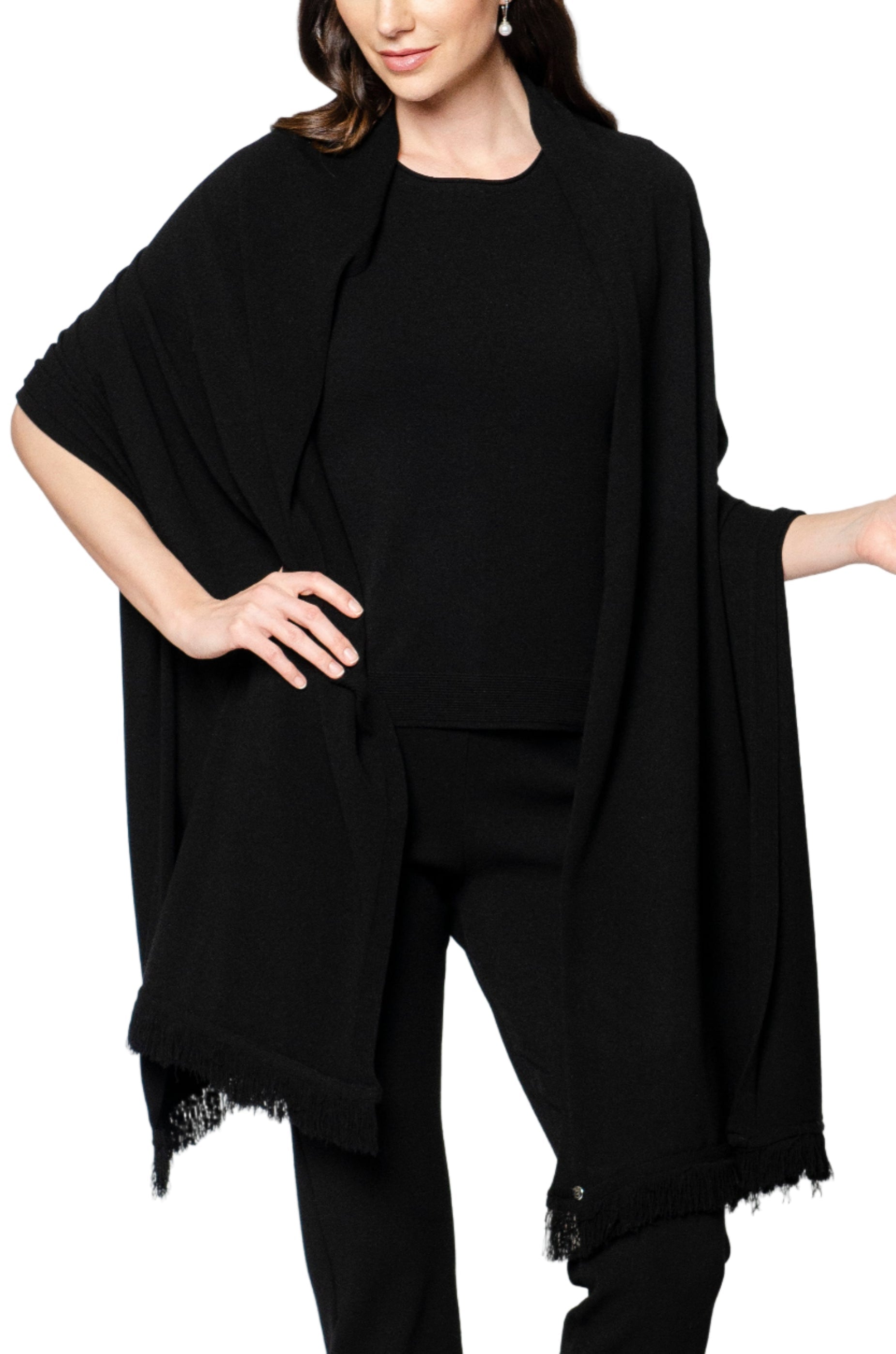 Felicia Wrap / Shawl, Black