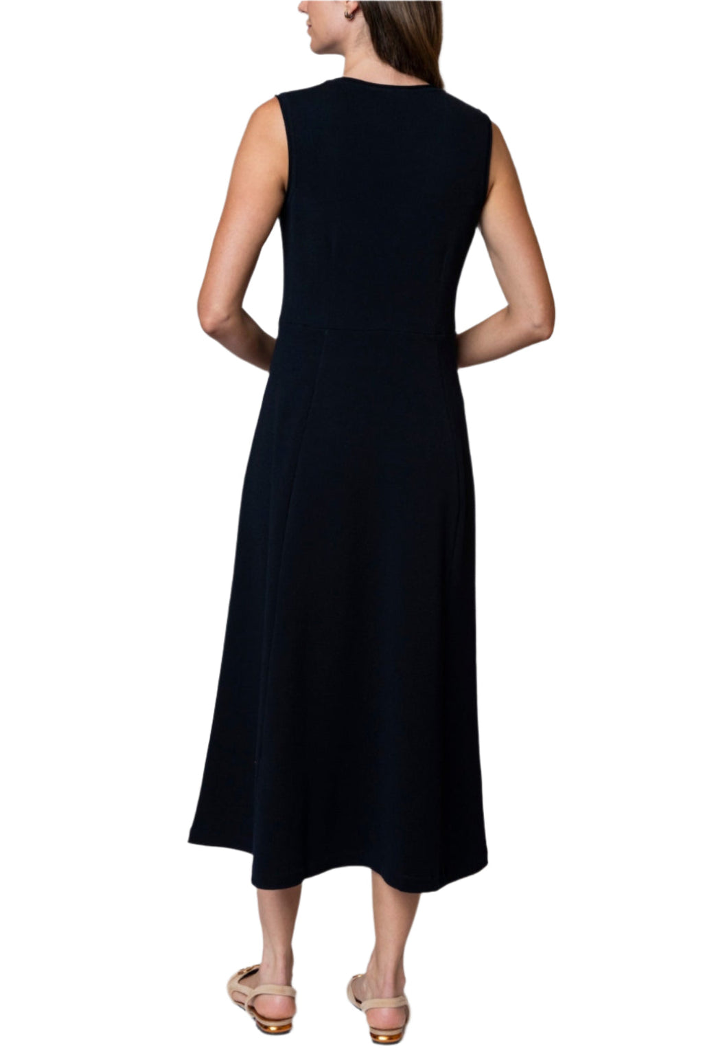 Mabel Maxi Sleeveless A-line Dress; Dark Navy