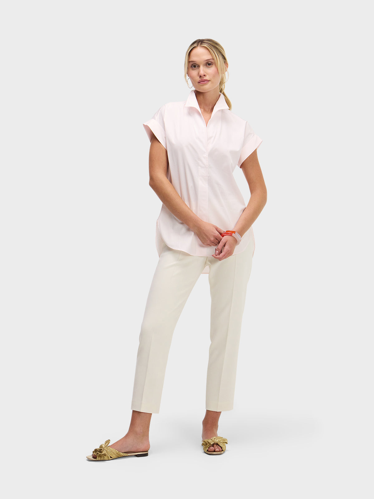 CAP SLEEVE: A TOUCH OF PINK