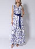 Linear Floral Print Dress
