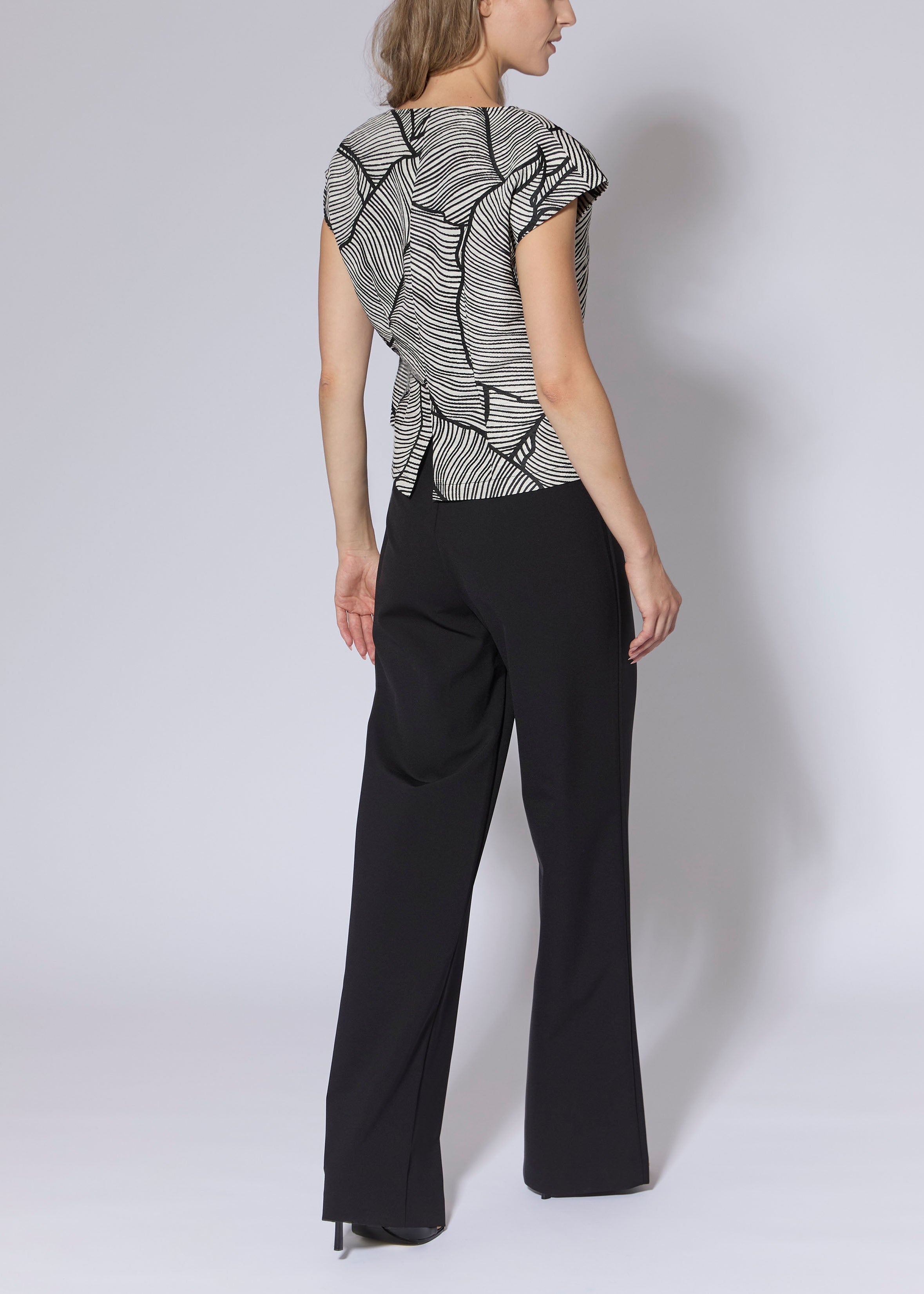Palm Jacquard Top
