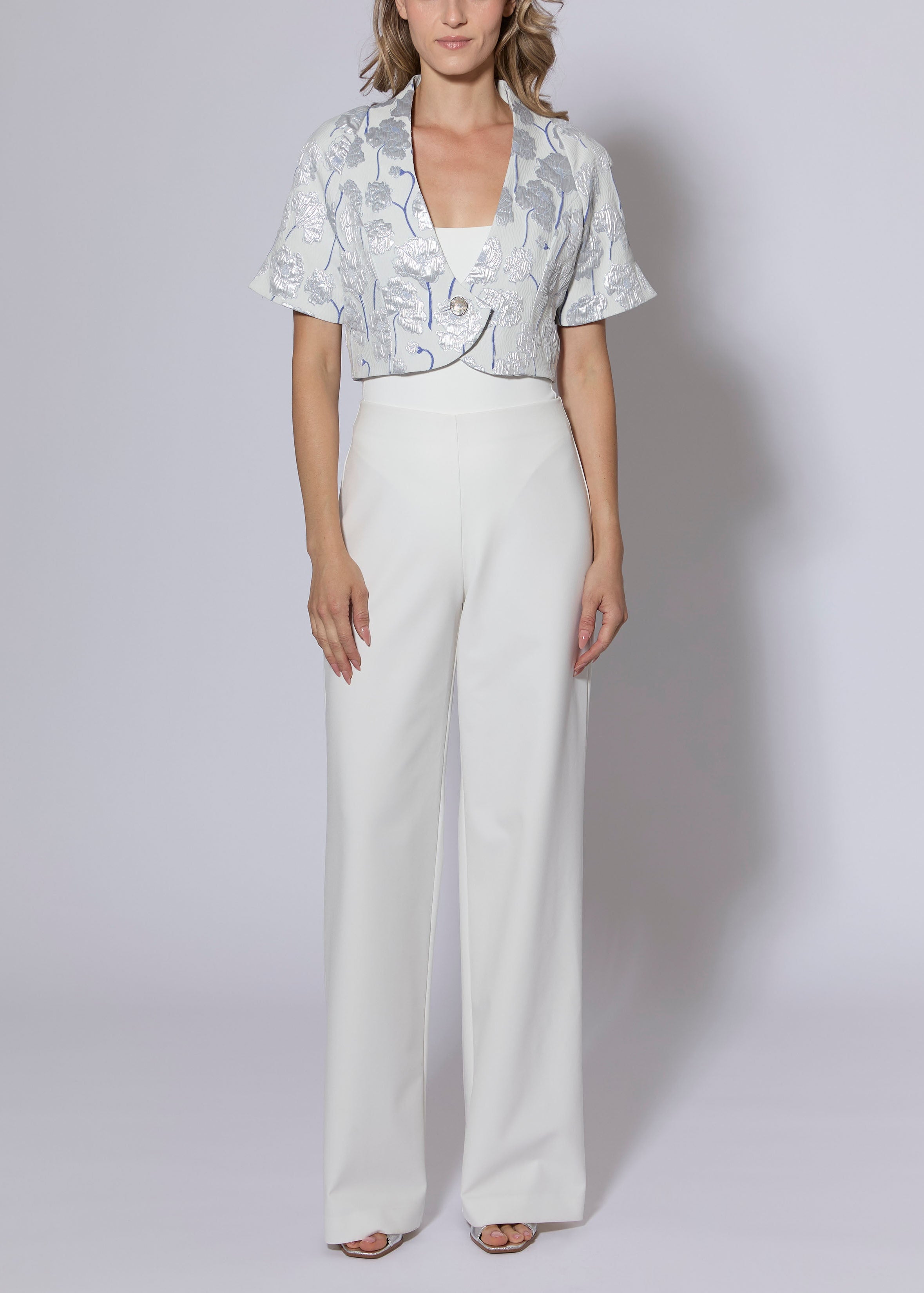 Poppy Jacquard Bolero Jacket