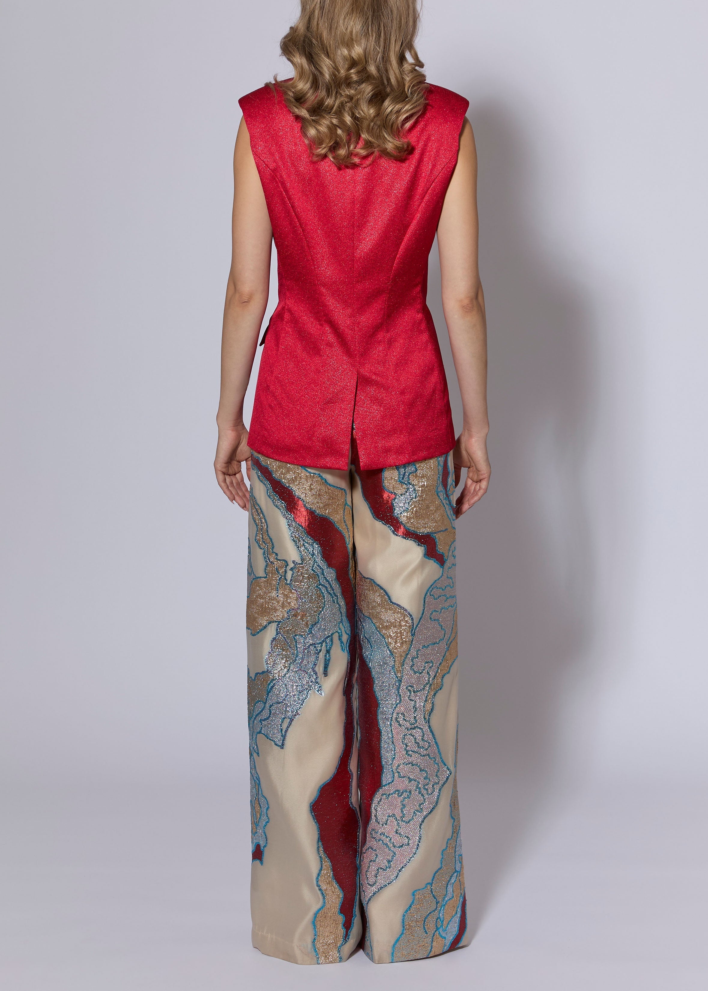 Lurex Crepe Vest