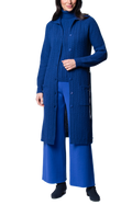 Layla Cable-Knit Belted Coat ; Dark Royal Blue