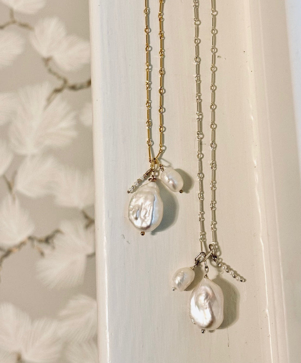 Melange Pearl Pendant-sterling or gold