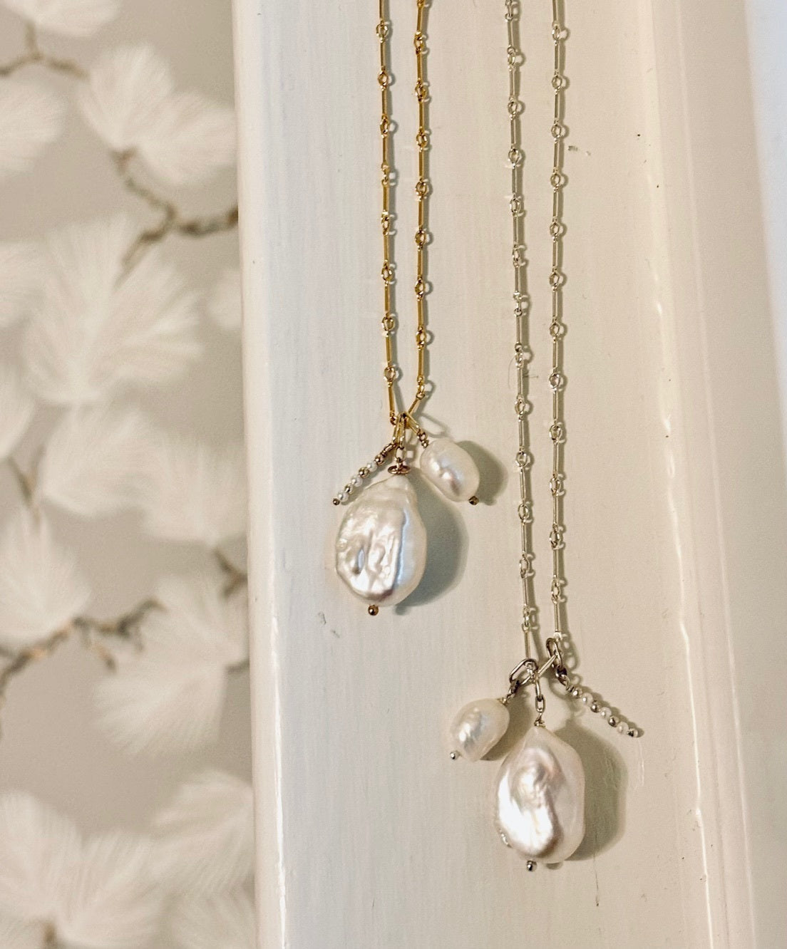 Melange Pearl Pendant-sterling or gold
