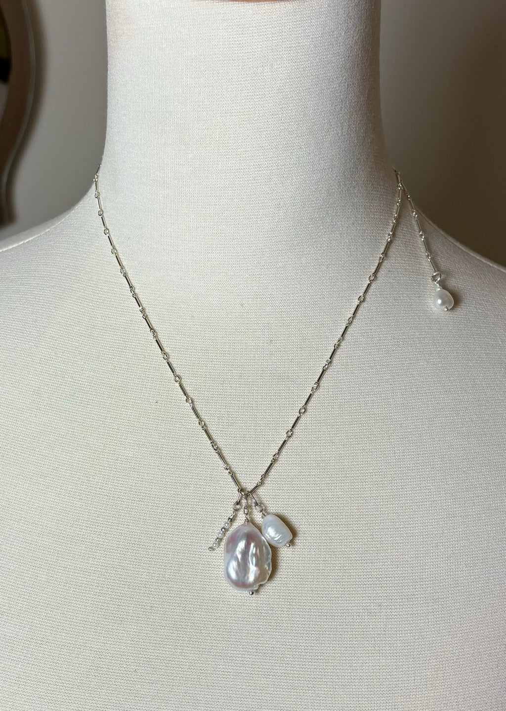 Melange Pearl Pendant-sterling or gold