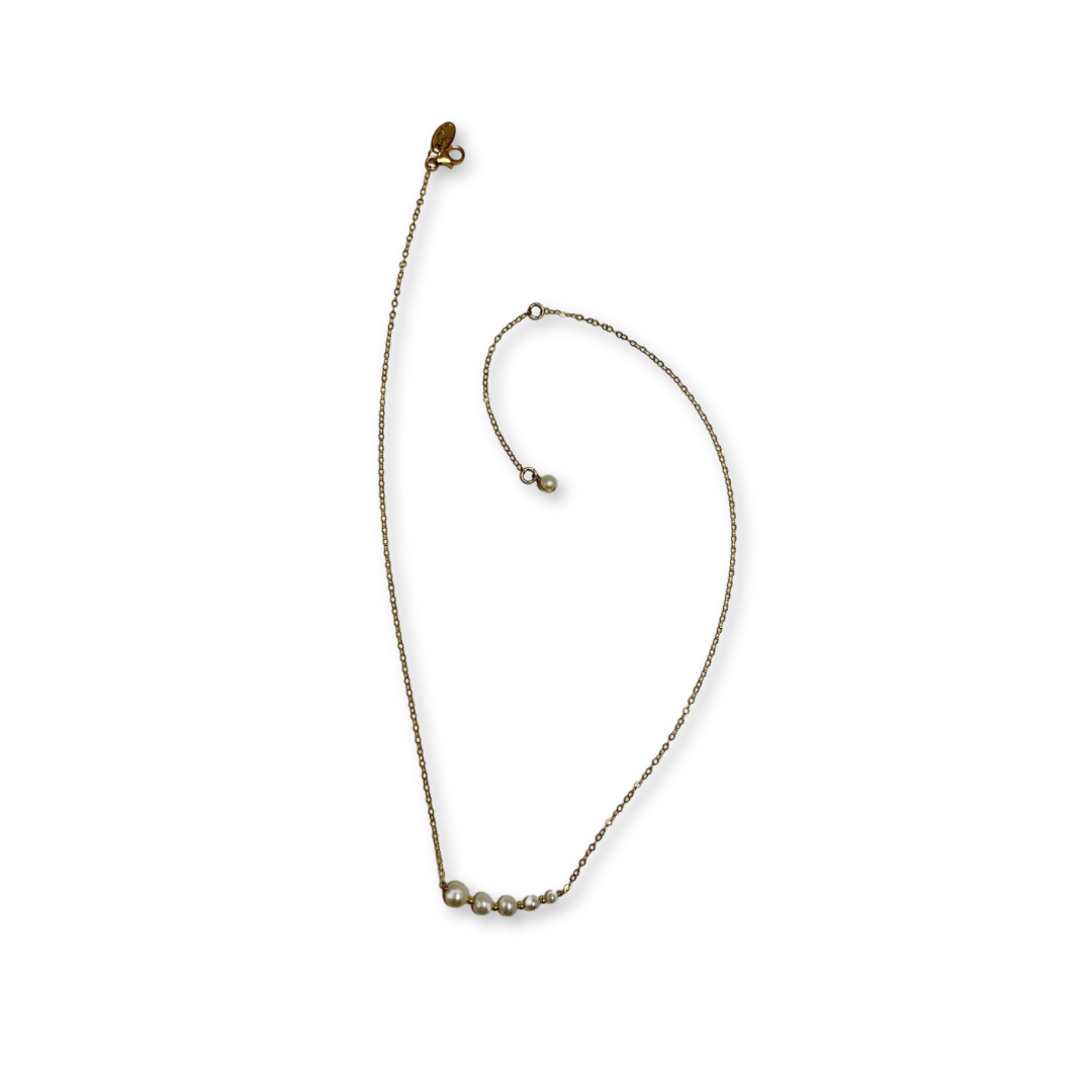Pearl Row Necklace