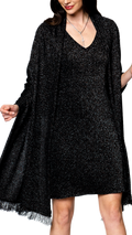 Shimmer Shawl ; Black Shimmer