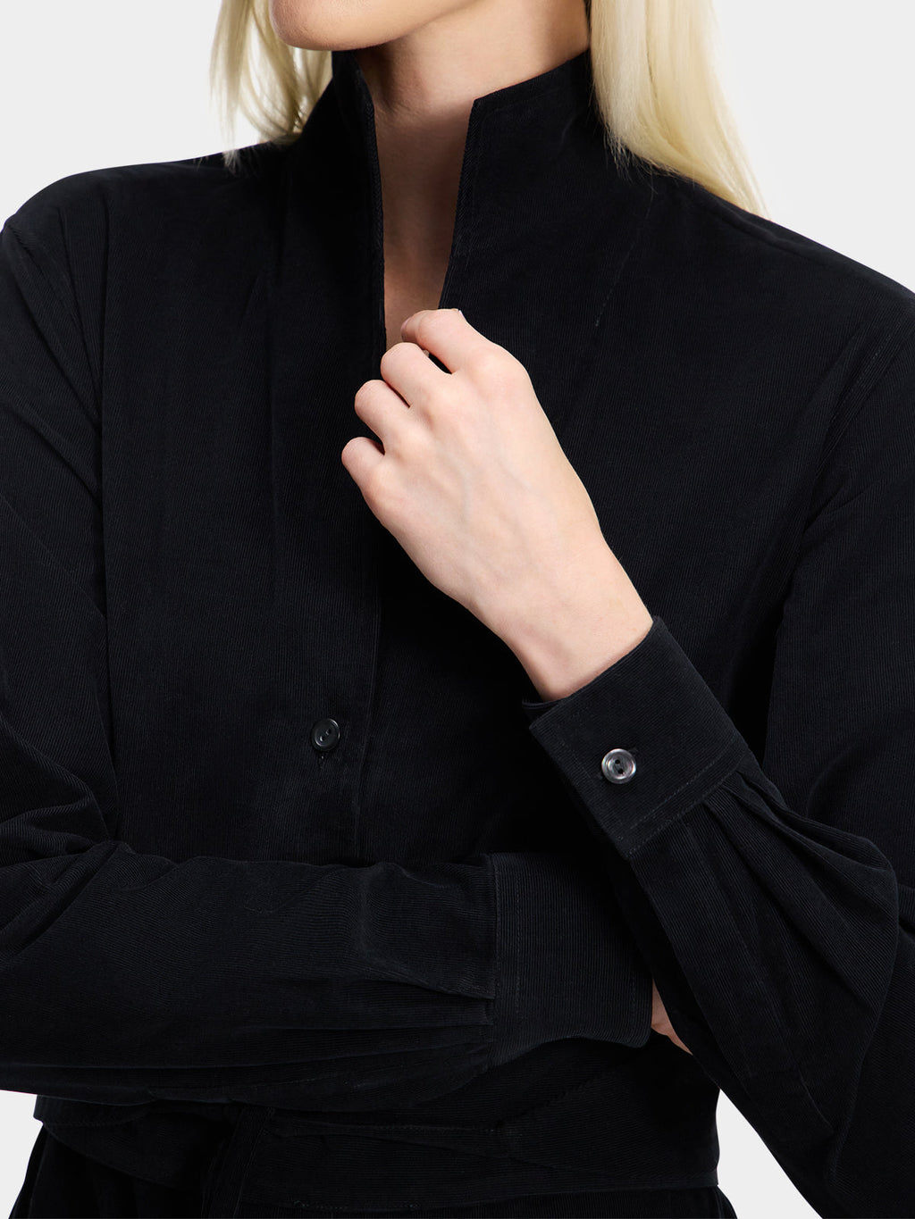 SHIRT DRESS: BLACK STALLION