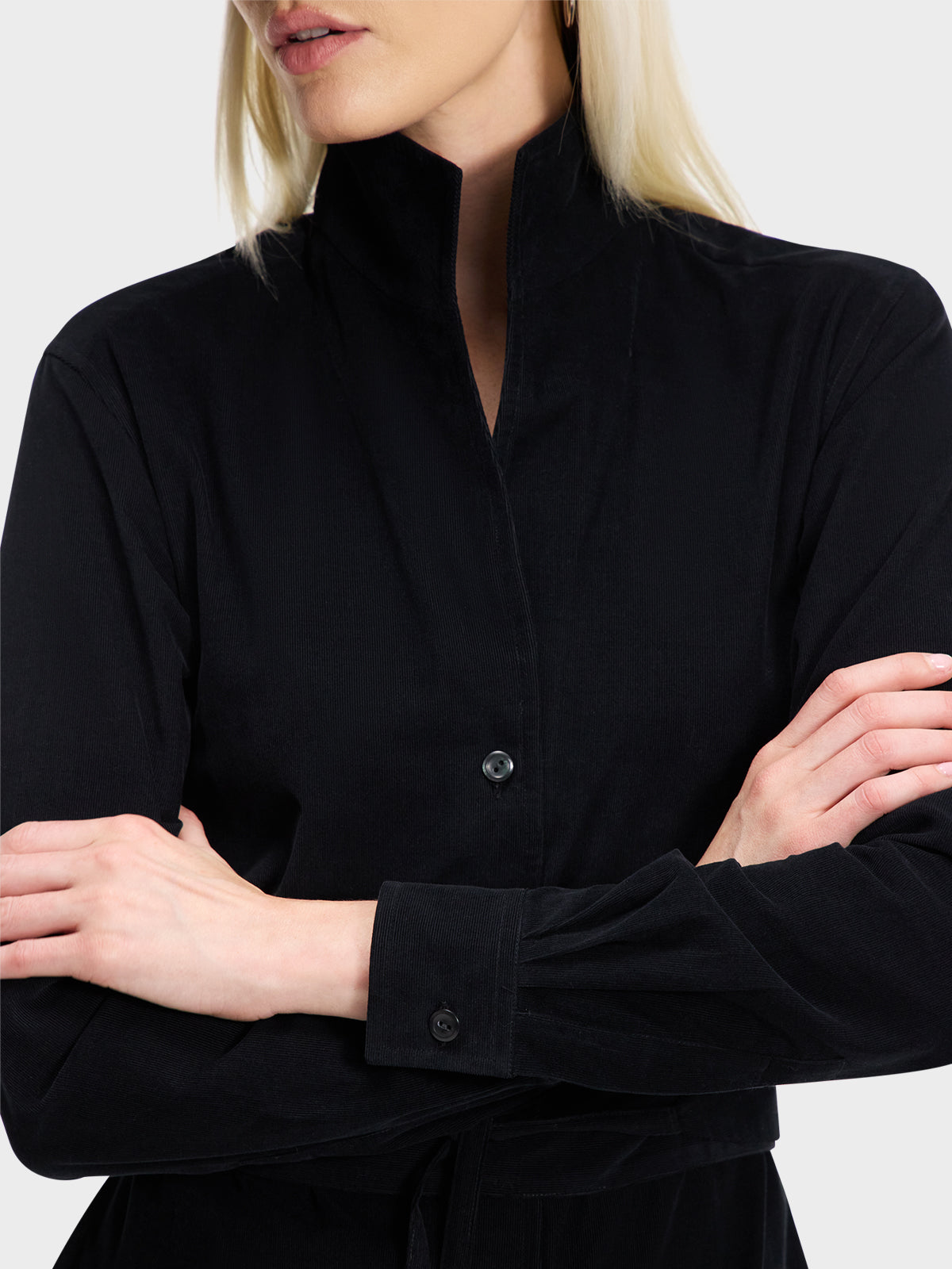 SHIRT DRESS: BLACK STALLION