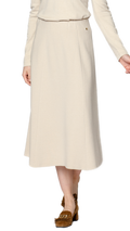Lydia A-Line Midi Skirt; Beige Melange