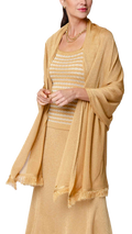 Star Dust Shimmer Shawl; Golden Sands