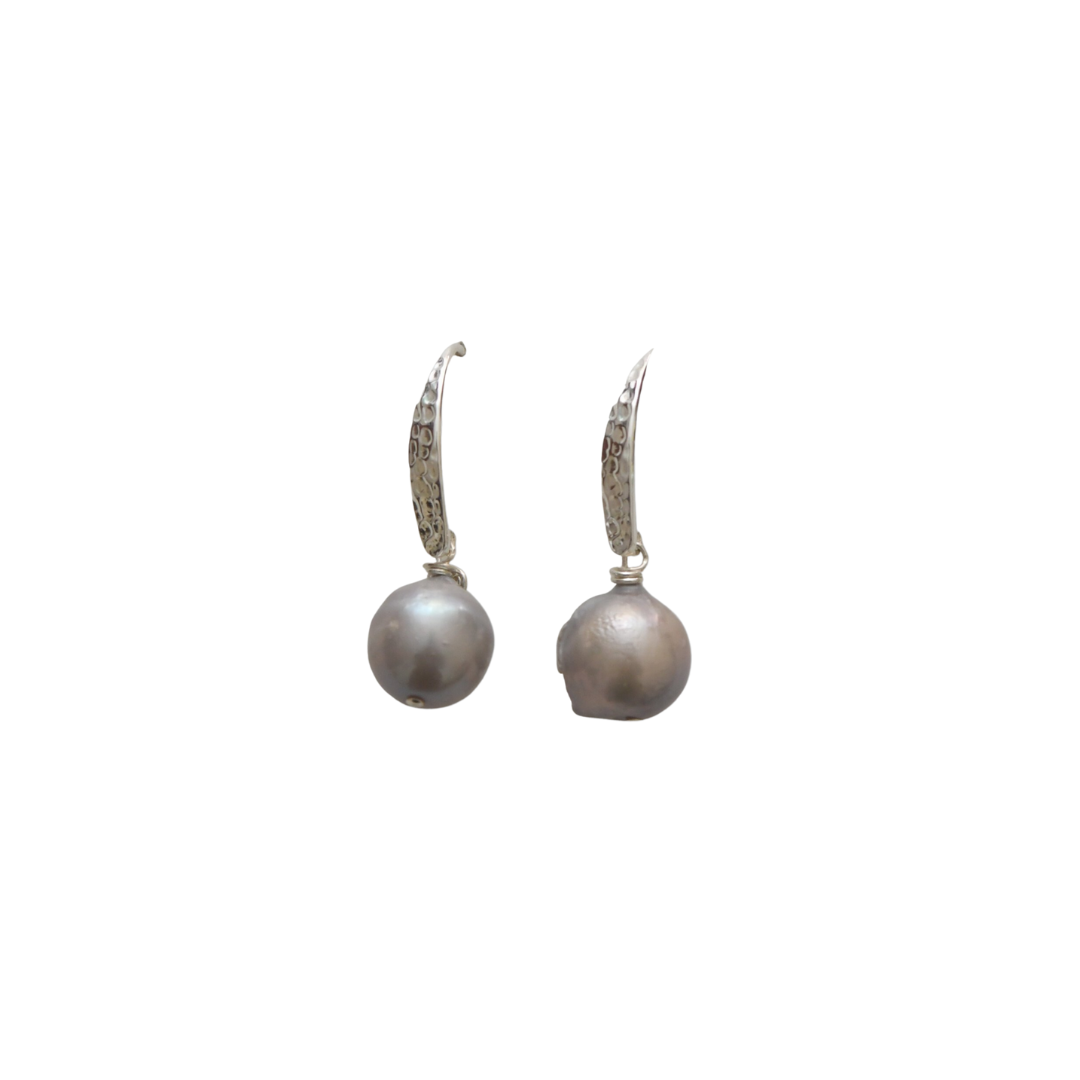 Crescent Pearl Earrings - 3 Colorways