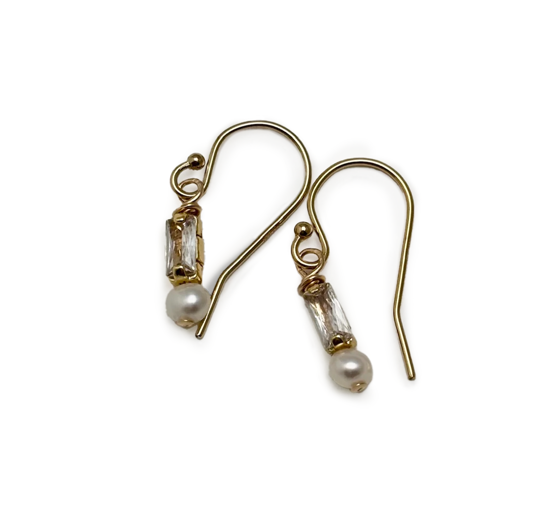 Beach Baguette Earrings (2 colorways)
