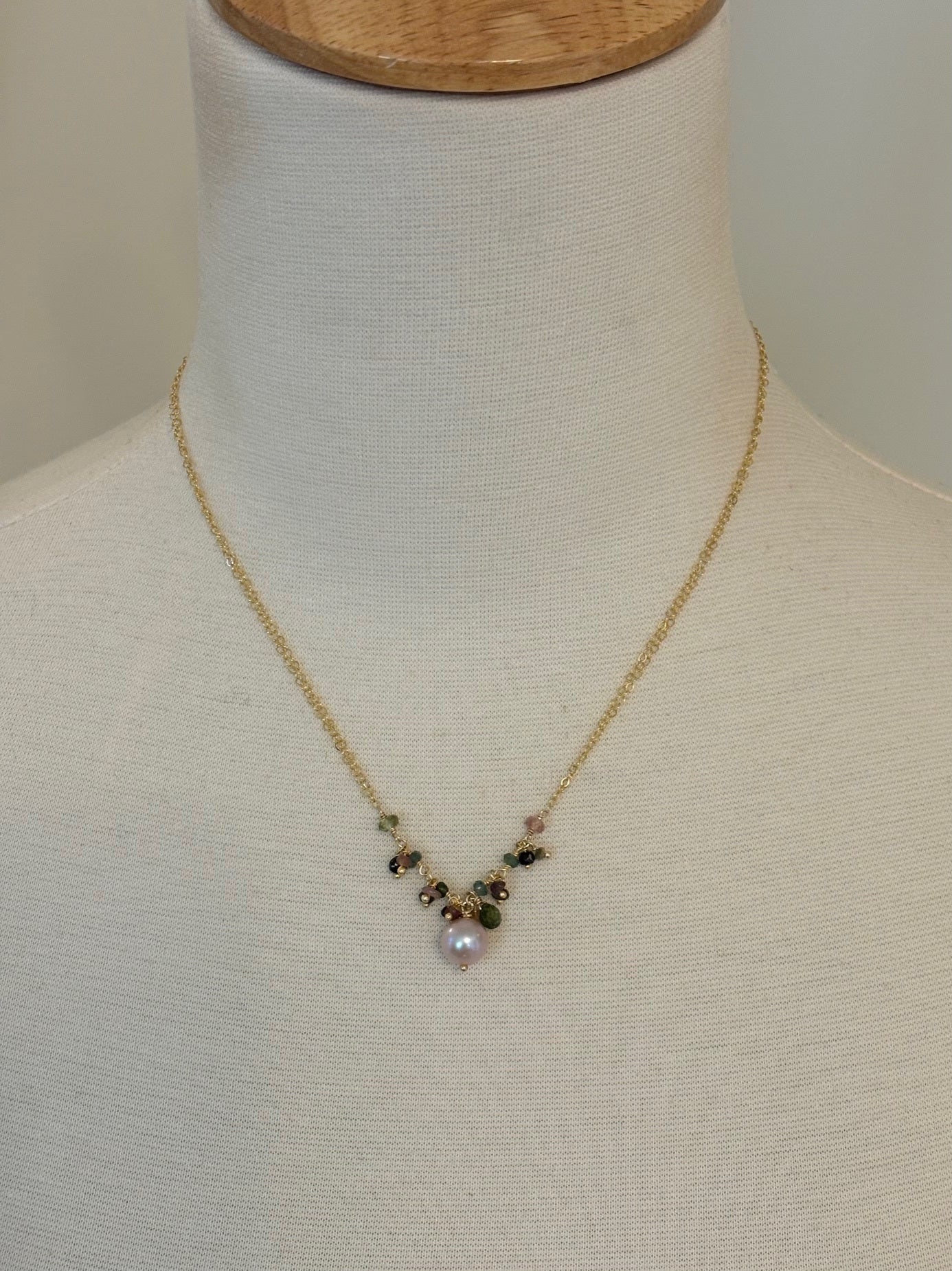 Bountiful Pendant-3 colorways: tourmaline, labradorite or smoky topaz