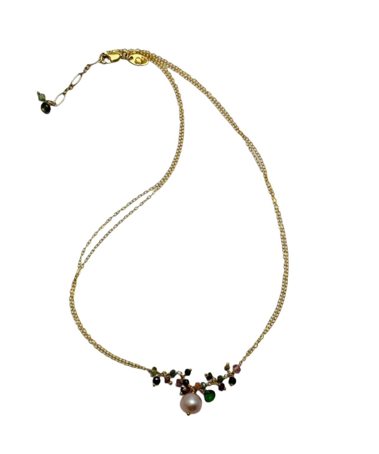 Bountiful Pendant-3 colorways: tourmaline, labradorite or smoky topaz