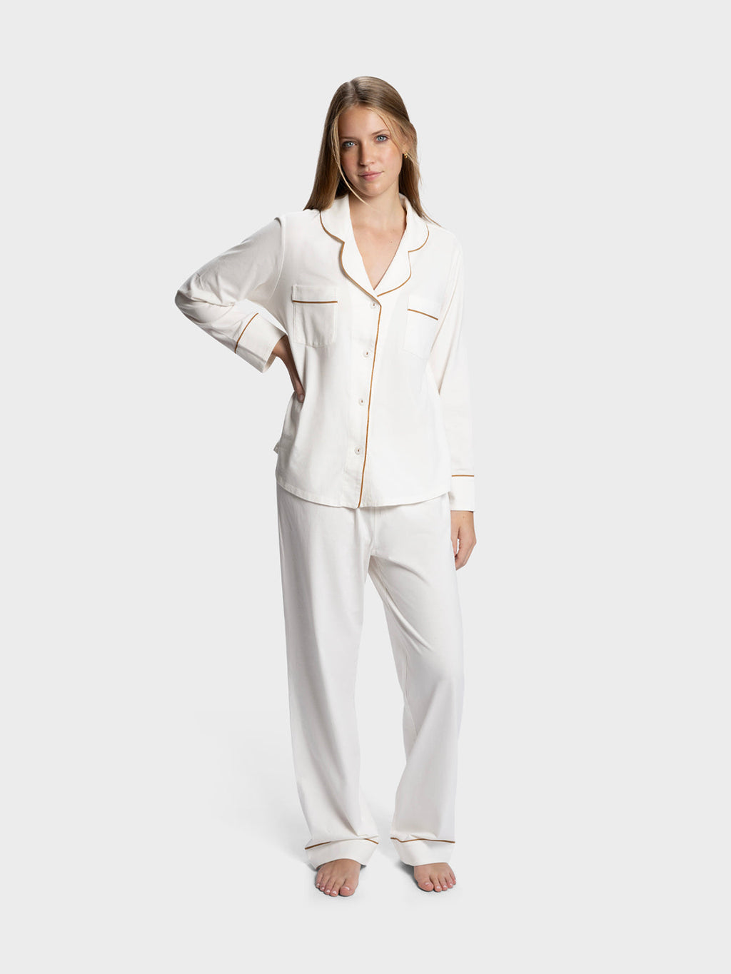LONG SLEEVE PAJAMA SET: ROOM SERVICE