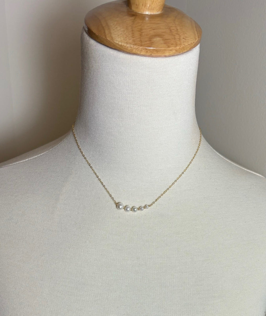 Pearl Row Necklace