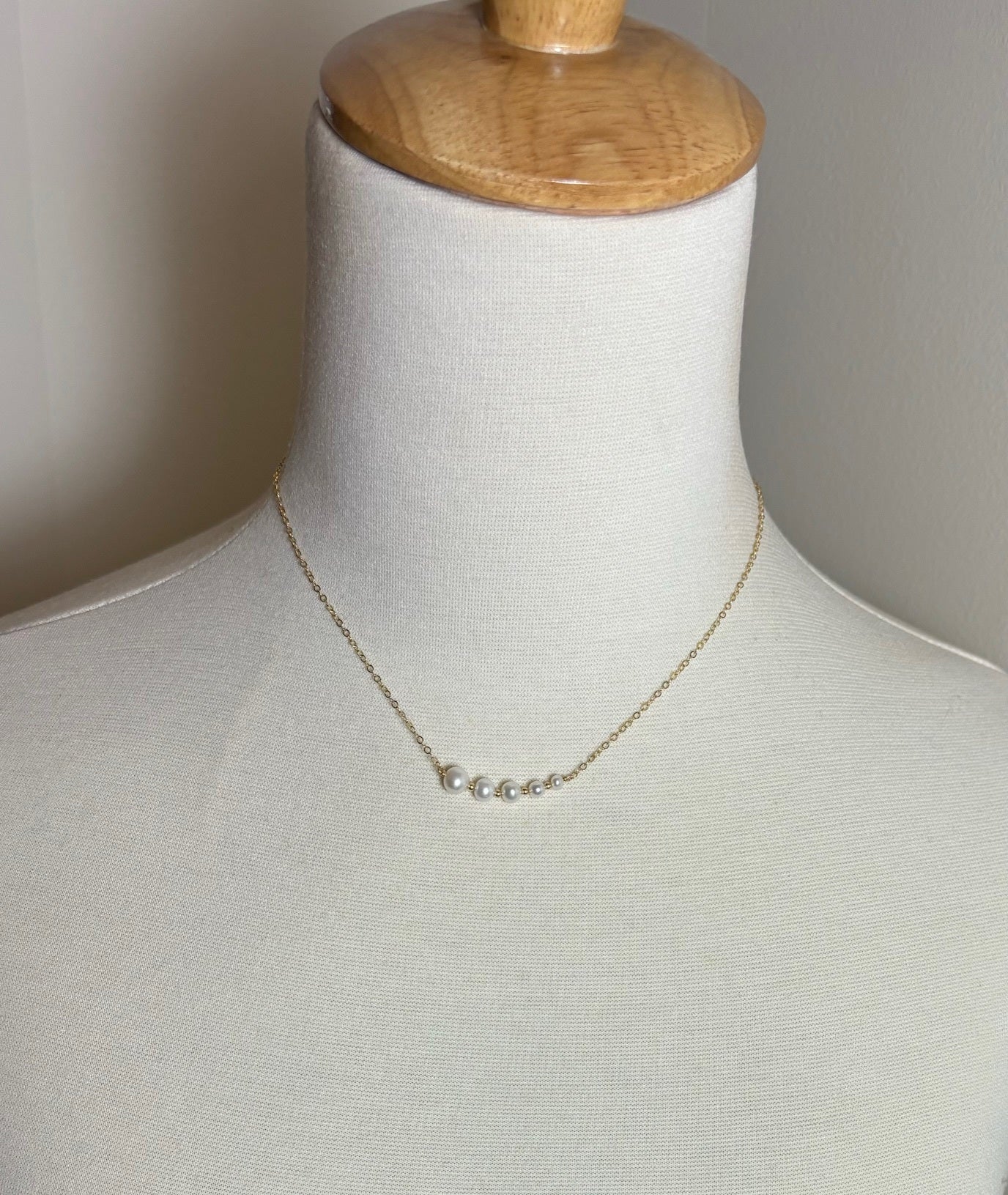Pearl Row Necklace