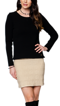 Arianna Long Sleeved Top, Black