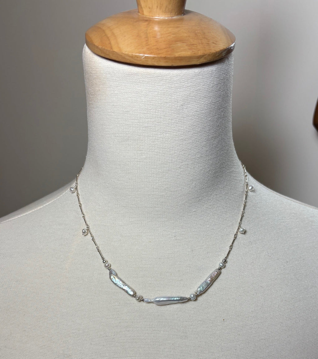 Triad Pearl Necklace