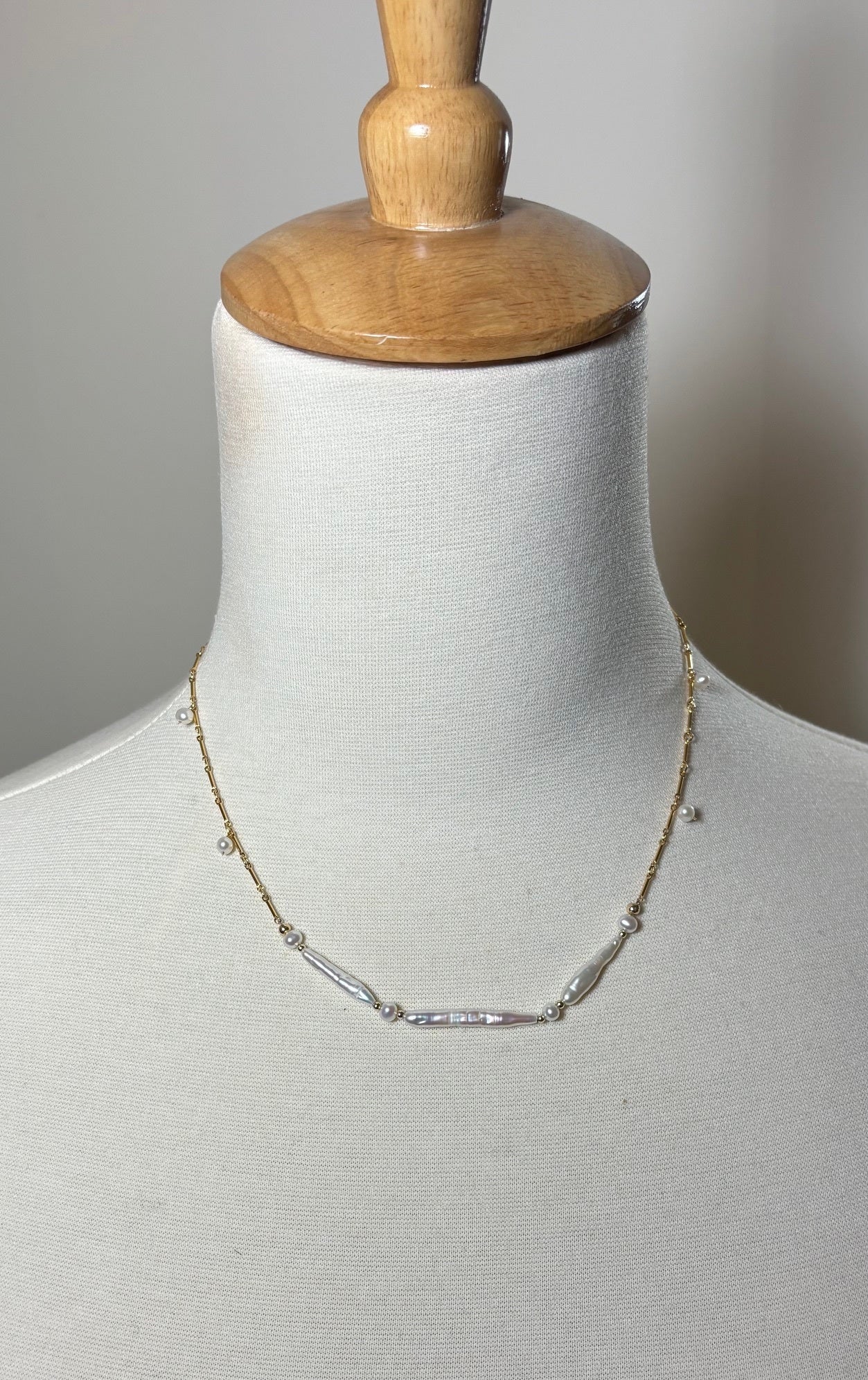 Triad Pearl Necklace