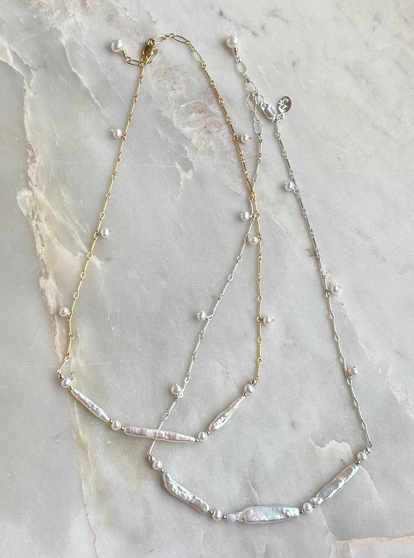 Triad Pearl Necklace